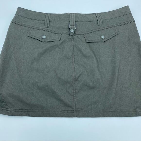Athleta Skort 14P Take A Hike Dipper Womens Dusty Green Pockets Inner Shorts - Picture 2 of 12